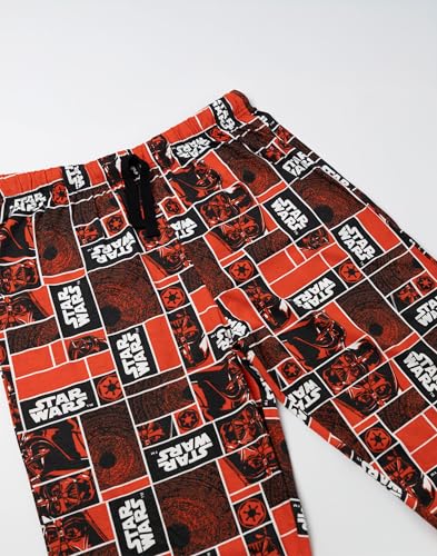 STAR WARS Darth Vader Mens Red Lounge Pants | Classic Loungewear with Drawstring | Casual Wear Featuring Iconic Film4