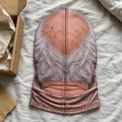Funny Ski Mask Old Man Realistic Funny 3D Printed Face Balaclava Winter - image 7