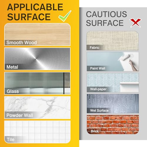 EMITEVER Picture Hanging Strips Heavy Duty, Damage Free Picture Hangers for Walls, Picture Hanging Kit, Hanging Hooks Without Nails, Medium Adhesive Wall Strips for Poster Sticky 20-Pairs (40 Strips) - Image 8