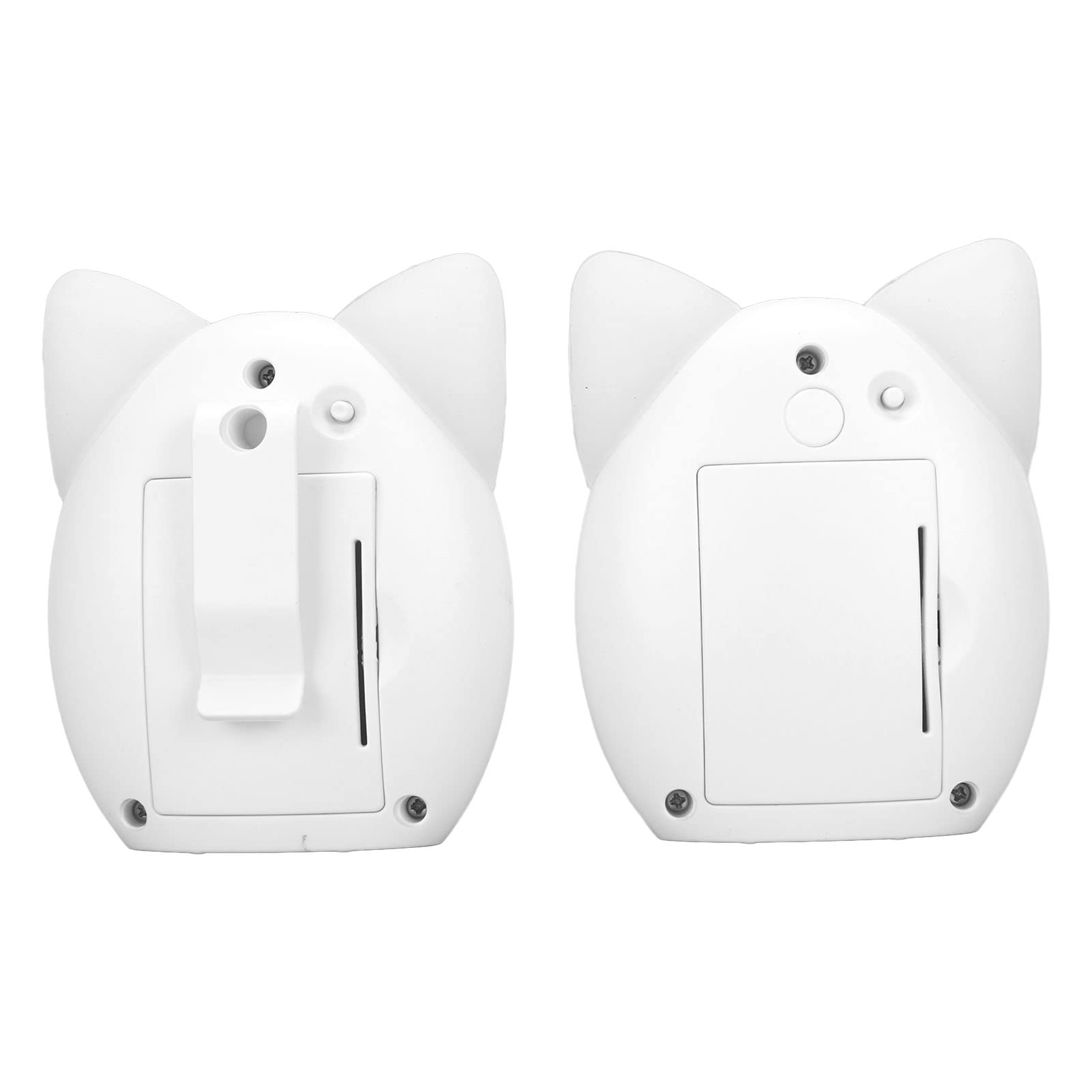Baby Monitor Audio Digitale Wireless, Monitor Wireless Baby Voice Facile da Trasportare Trasmissione con Crittografia Digitale a Voce Chiara Bellissimo Modello con Luce Notturna per la Casa (Bianco)