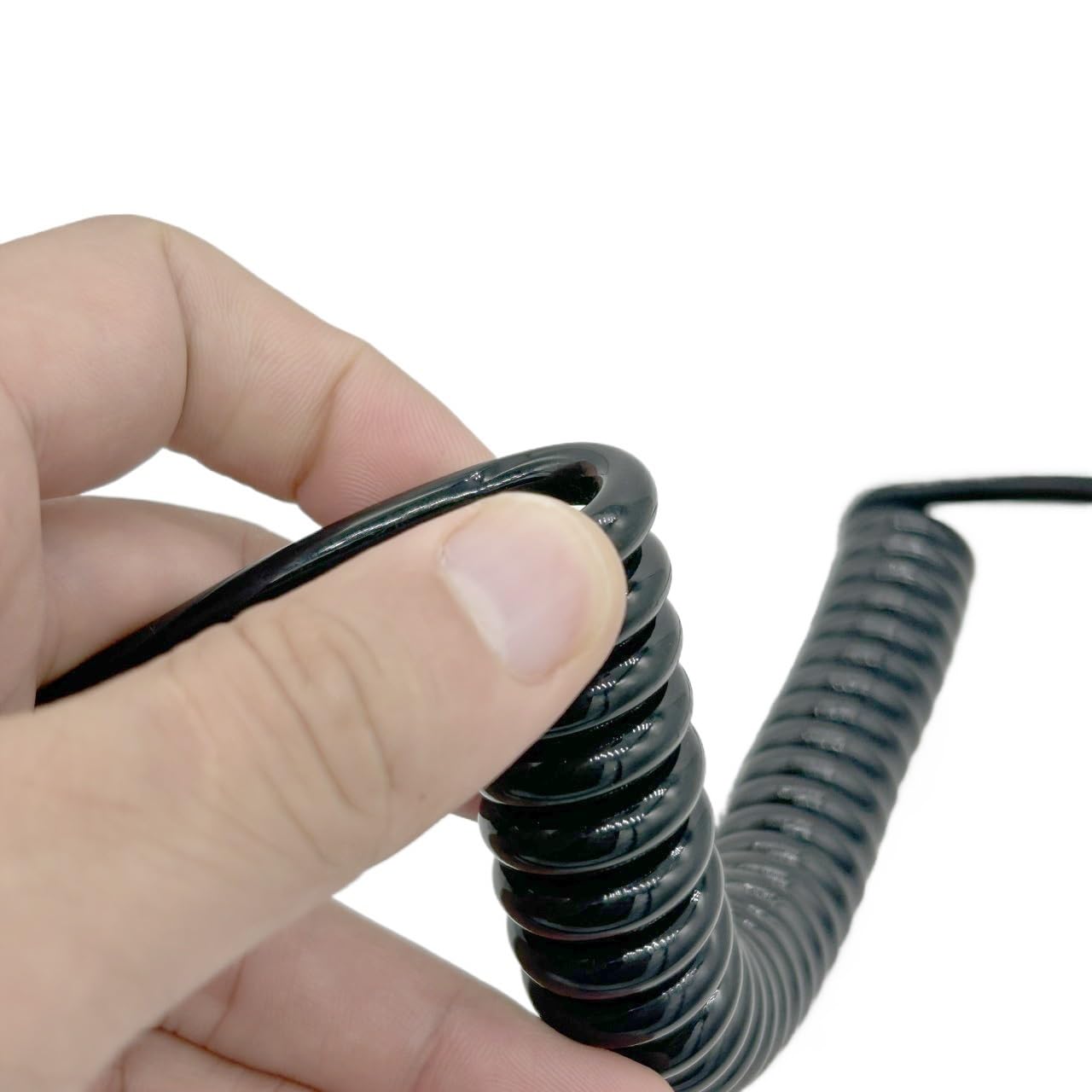 3-adriges Spiralverlängerungskabel 14–24 AWG, 2,5 m/5,0 m/50 cm