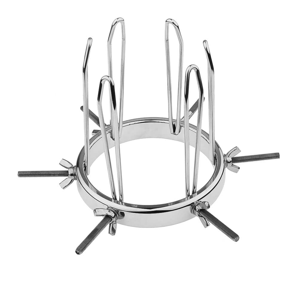 Divaricatore anale vaginale BDSM Labbra Plug anale Divaricatore regolabile Giocattolo del sesso in metallo Giocattolo anale estremo Giocattolo del sesso anale Butt Plug (6 Viti)