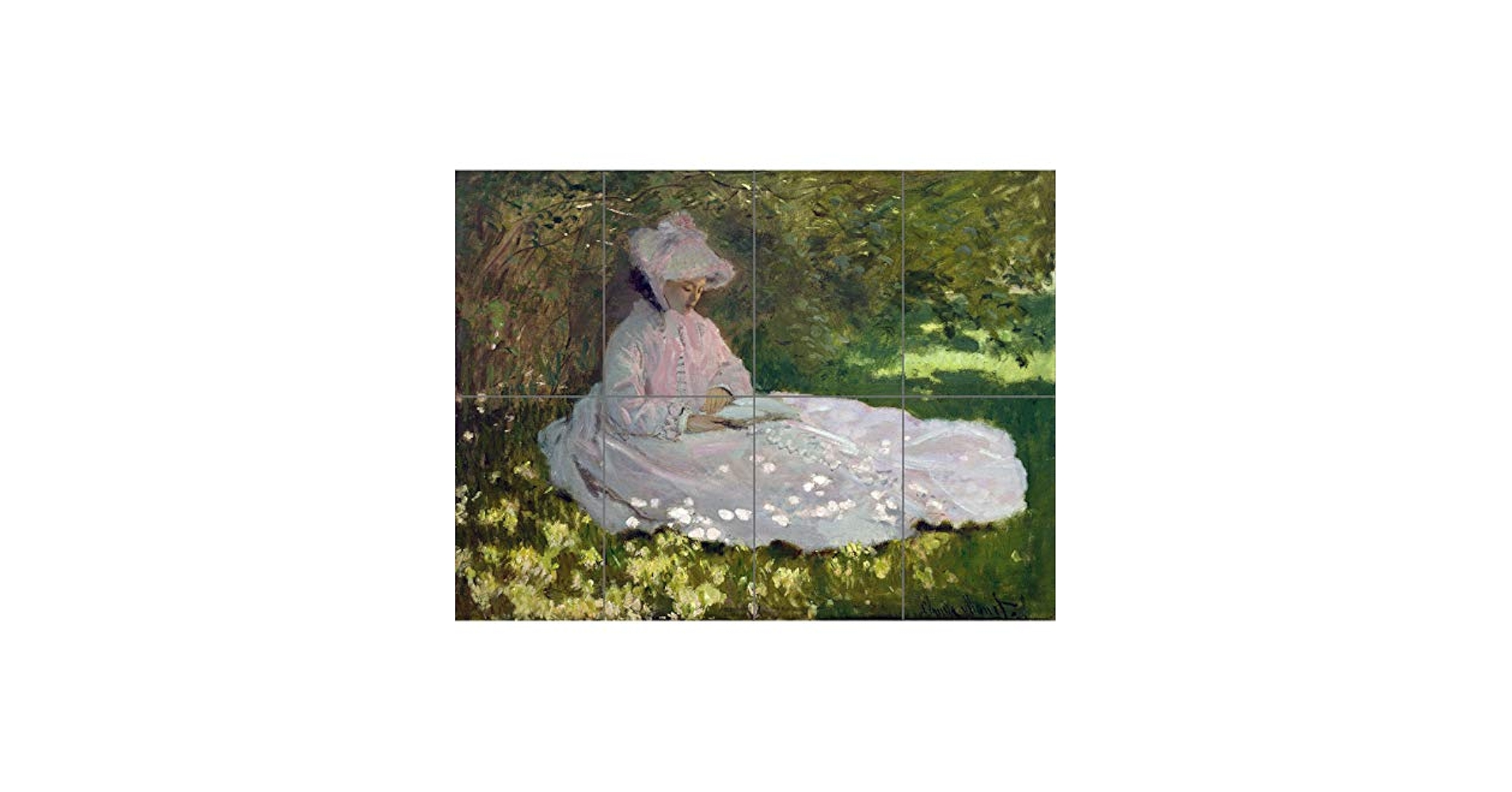 Amazon.co.jp: Claude Monet Springtime XL Giant Panel Poster