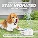 XISAOK Paws Step Activated Dog Water Fountain Sprinkler Drinking Water Toy for Backyard Fun Not Include Hose Connectors Dog Friendly Garden Toy