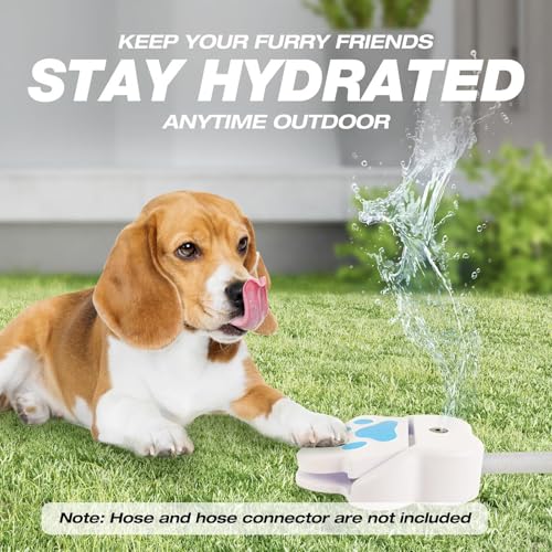 SueaLe Outdoor Hundekühlung Sprinkler Spielzeug Für Große Und Kleine Rassen Garten Haustier Wasserbrunnen Trinkwasserspender Hinterhof Hund Aktivität Spielzeug