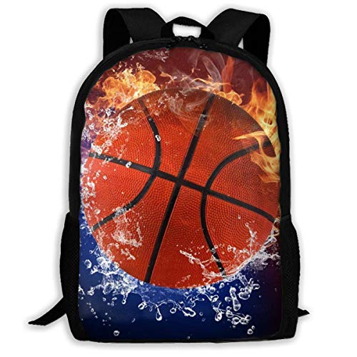 FGHJY Black Basket Print Mochila para Adultos de Viaje Bolsas de Negocios Laptop Ligera