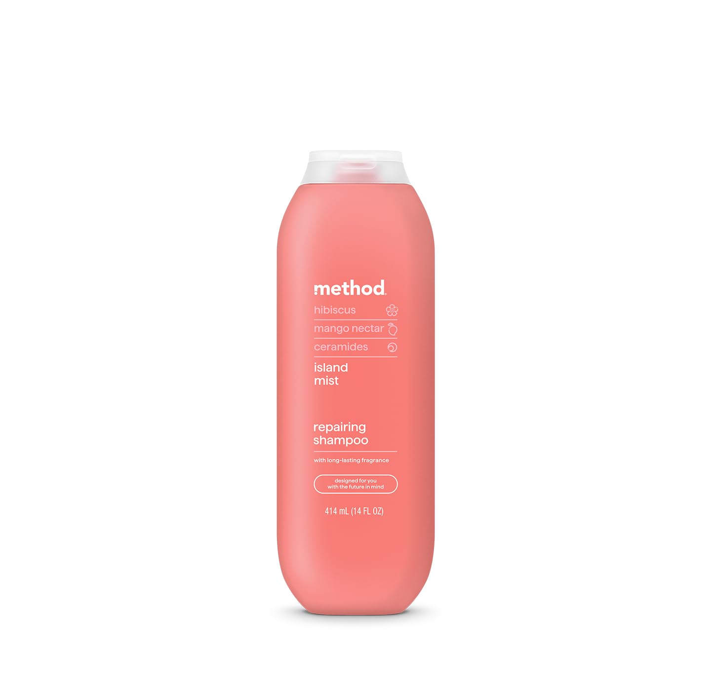 Method Repairing Shampoo, Island Mist, Hibiscus + Mango Nectar + Passion Fruit notes, 14oz