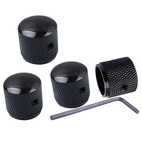 Buy Chrome Barrel Knobs for P Bass/Telecaster Ibanez Domed Knurled