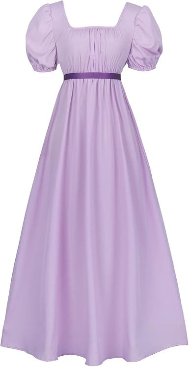 Amazon.com: HEQU - Vestidos de la época de la Regencia para mujeres, con  satén, faja fruncida, vestido imperio, vestido de cintura : Ropa, Zapatos y  Joyería