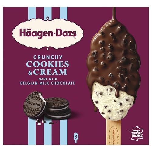 Helado Häagen-Dazs Multipack Bombones crunchy cookies, 3x80 ml