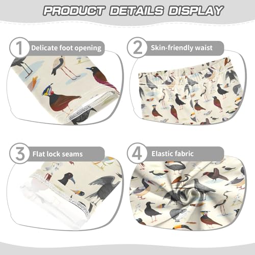 Girls' Leggings Birds Beige Kids Yoga Tights Pants 1 Pack 208619913