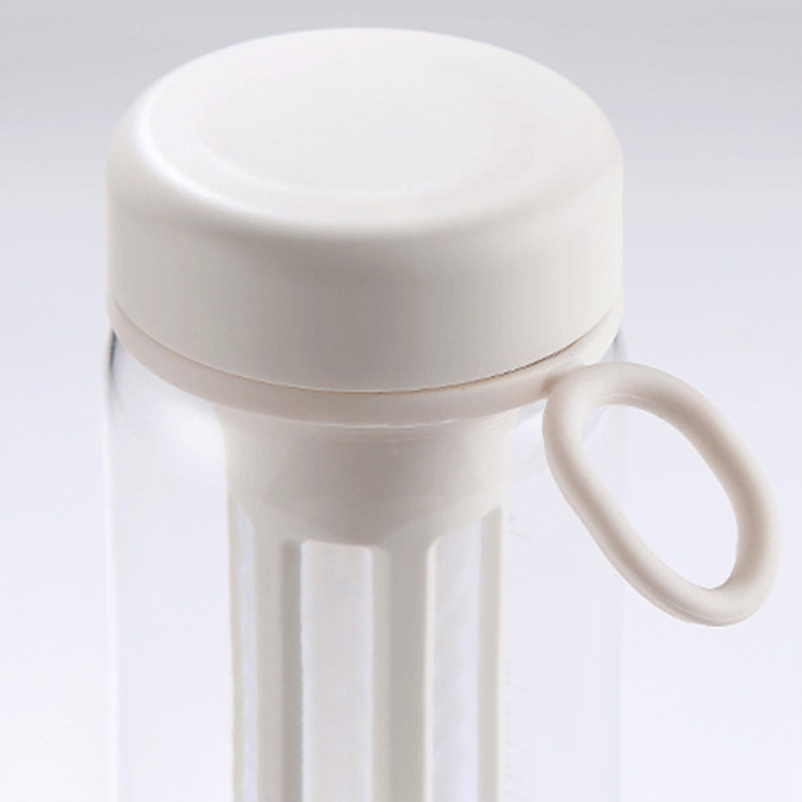 Pichet d'infusion à froid 600ml bouteille avec couvercle hermétique pour thé glacé café blanc