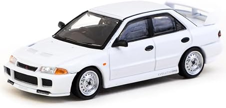 Lancer RS Evolution III RHD (Right Hand Drive) White Global64 Series 1/64 Diecast Model by Tarmac Works T64G-050-RS-1