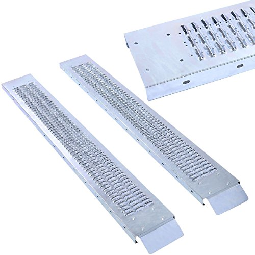 Varan Motors - Sr611B Rampa Di Carico In Acciaio Lunghezza 160 Cm Per Quad Atv Per Rimorchio/Carrello Massimo 450 Kg