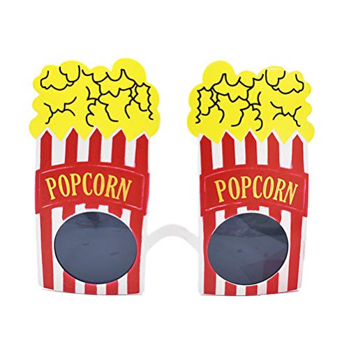 Amosfun 2 Piezas Gafas de Fiesta de Palomitas de Maíz Disfraz de...
