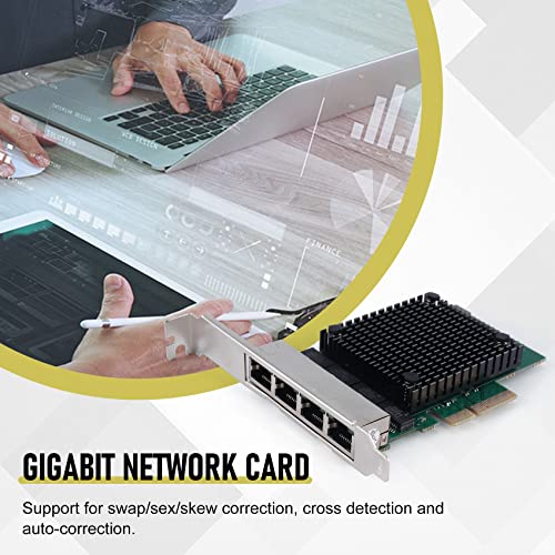 PCIE X4 2.5G Tarjeta de Red Gigabit RTL8125B 4 Puertos Ethernet para Escritorio y Servidor, verde miniatura 4
