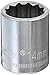 Crescent 3/8" Drive 12 Point Standard Metric Socket 14mm - CDS44N
