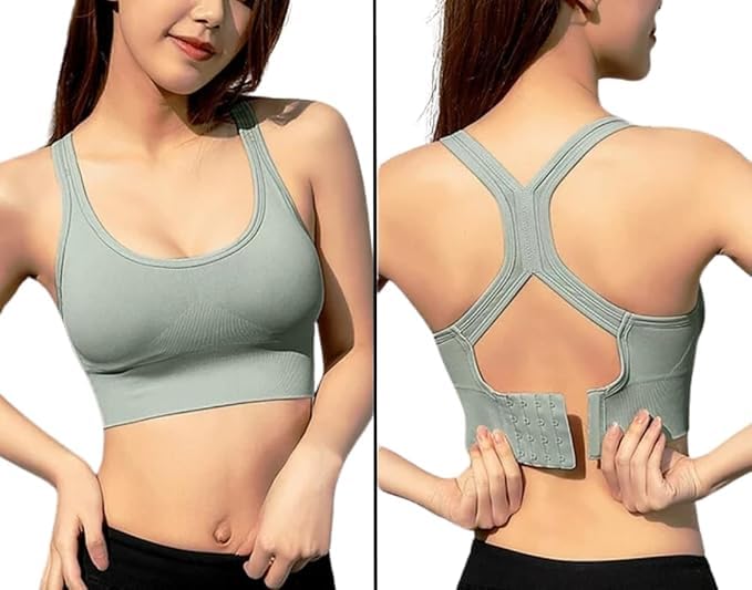 Women’s Spandex High Impact Padded Non Wired Racer Back Sports Bra for Gym, Cardio, Zumba and Yoga | Everyday Active Wear for Girls | Size M to 2XL