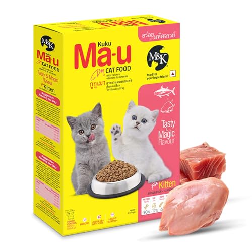 Image of M&K Kitten Cat Food - Tasty & Magic Flavour | Complete & Balanced Dry Food for Growing Kittens | Supports Healthy Growth, Strong Bones & Immunity | High Protein Nutrition | Crunchy Kibble | 7.2 Kg