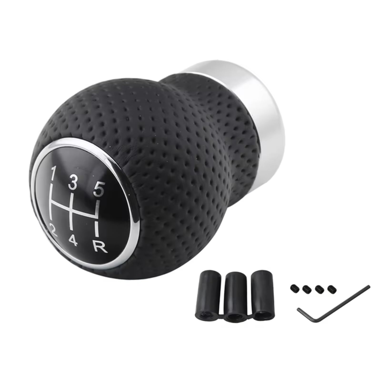 Pbqenxb 5 Speed 5/6 Speed Universal Pu Leather Gear Shift Knob Manual Car Stick Head Replacement Modified Car Shift Knobs(5 Speed)