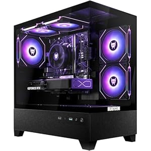 BEASTCOM Q5 | Pro Gaming PC | AMD Ryzen 5 4500 6X 4, 10GHz 12 Threads | NVIDIA RTX 5070 12GB | 32GB RAM | 1TB NVMe SSD | WiFi 5 | Windows 11 Pro