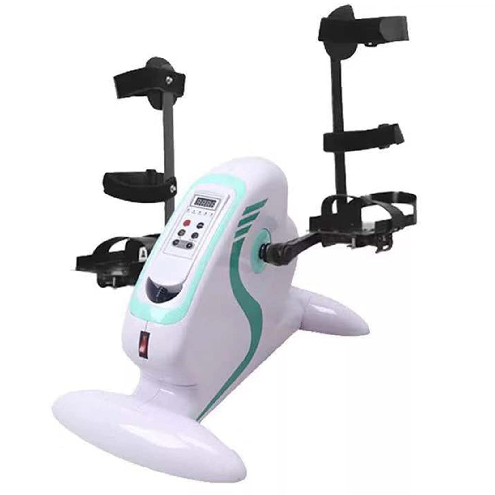 Elektryczny rower treningowy do ćwiczeń, mini rower treningowy z pilotem zdalnego sterowania, regulowane narzędzie do ćwiczeń pod biurkiem, rehabilitacyjny sprzęt treningowy dla osób starszych (B)