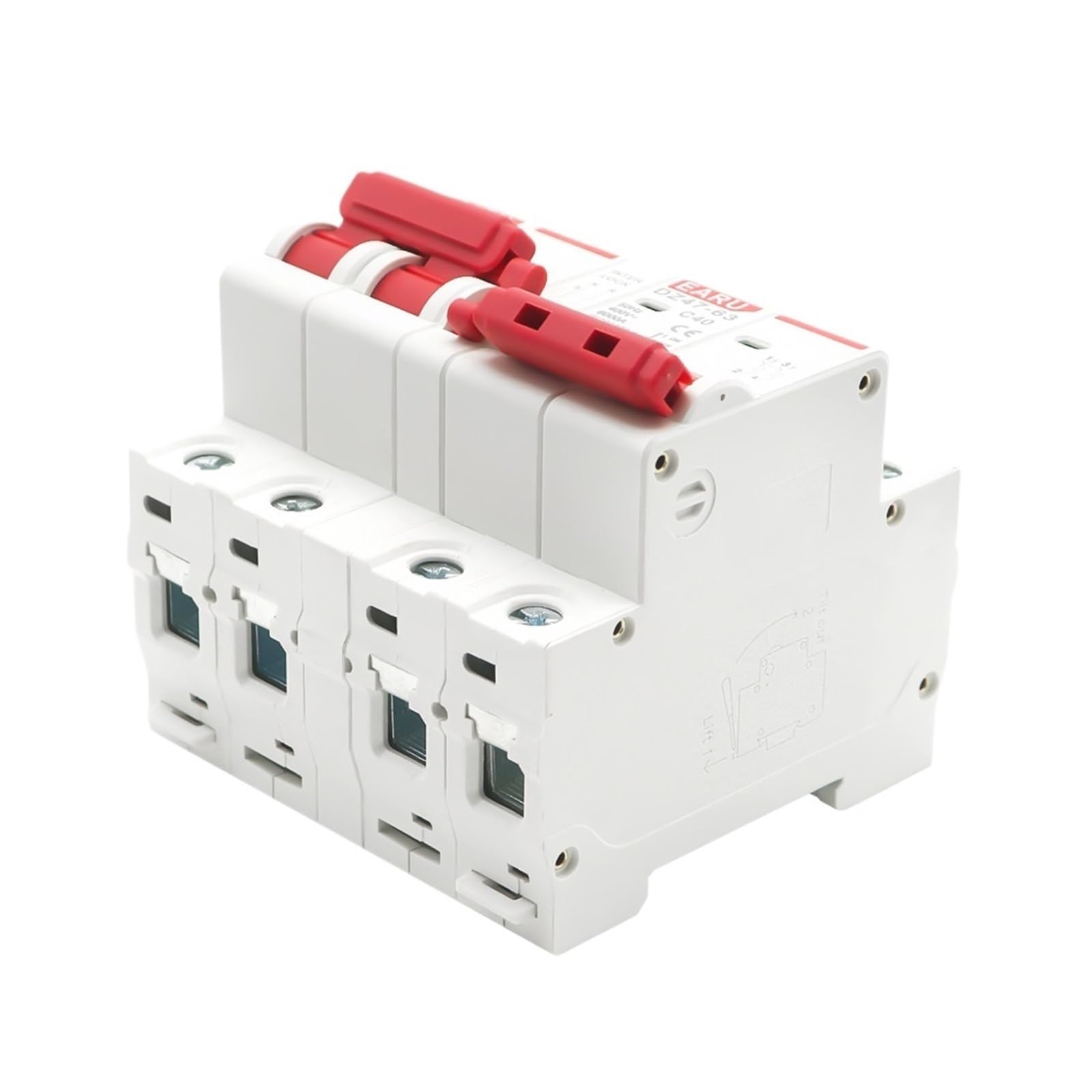 NVSFZGIYG 2P+ 3P+ AC Dual Power Manual Transfer Interlock Circuit Breaker Din Rail Isolating Discounnecting Switch(40a,2P 2P)
