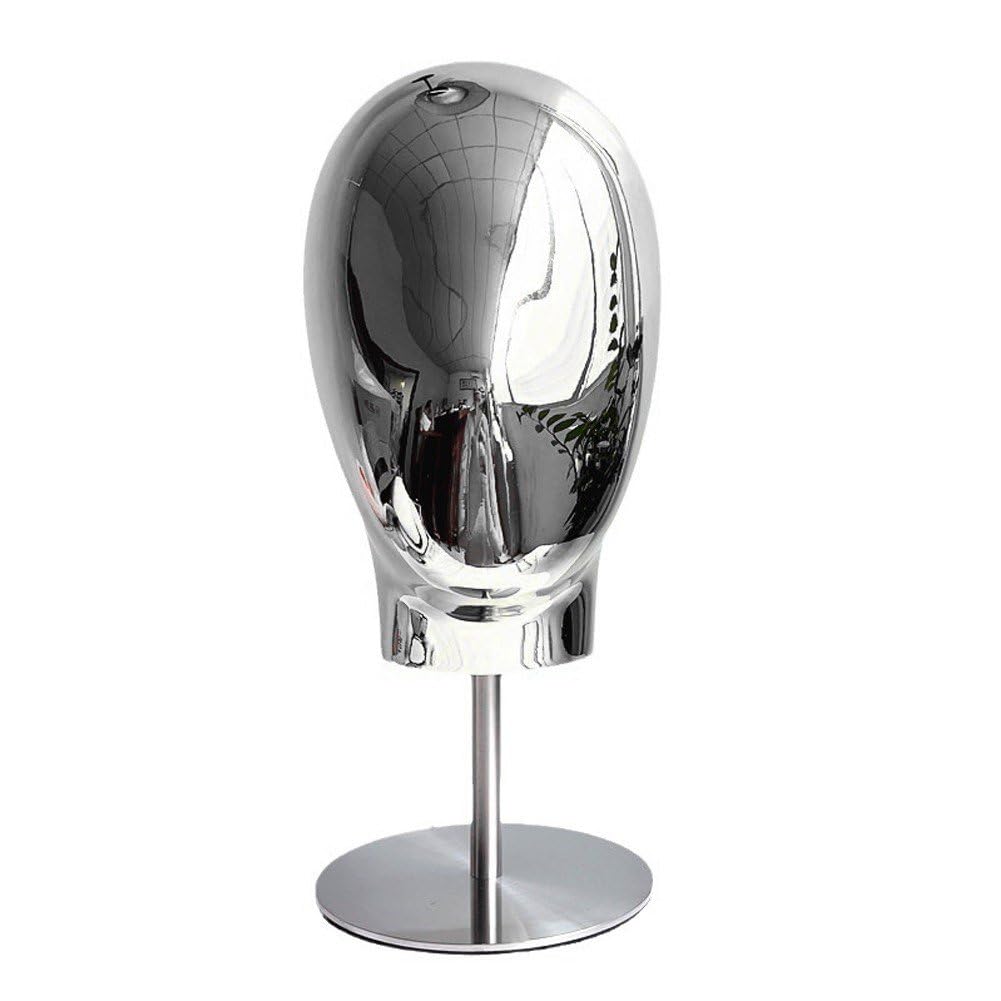 Support De Tête De Perruque en Métal, Support De Tête De Mannequin, Présentoir De Chapeau, Modèle De Tête De Mannequin Autoportant, Support De Chapeau pour Magasin, Centre Commercial, Salon