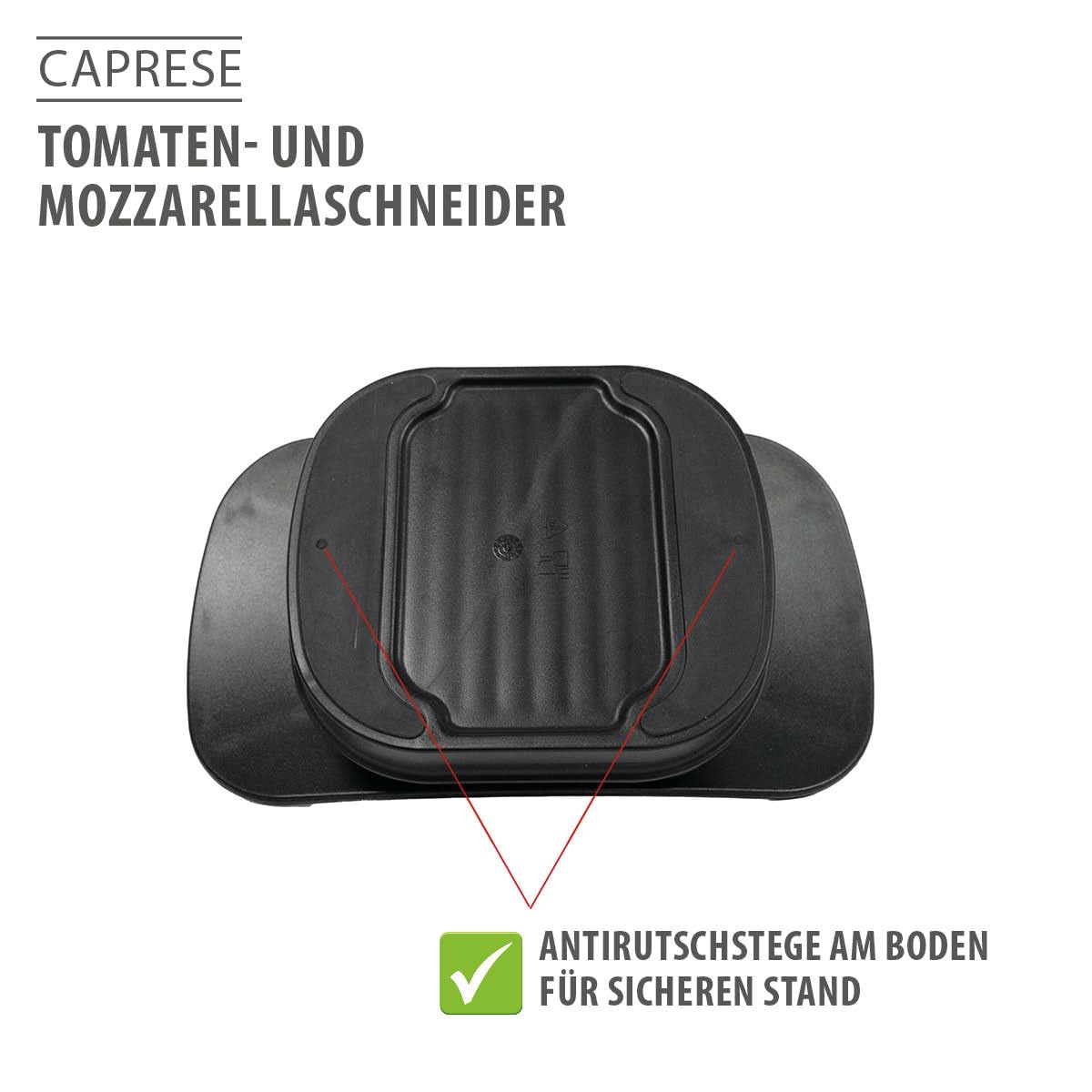 GEFU 12371 – Domates kesici ve MOZARELLA kesim için kahve kupası, gri, Moyen