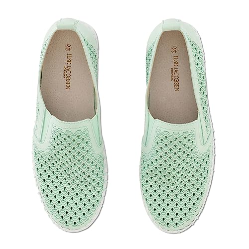 Image of Ilse Jacobsen HORNBAEK Women's Tulip Slip-On Flat | Elastic Side Panels | Lightweight Flexible Comfort.