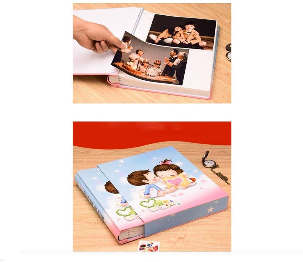Álbum de fotos de 8 pulgadas, 200 hojas, recuadro, álbum de viaje familiar en caja, regalo(Color:#1)