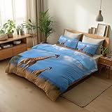 【Colis inclut】1 x Parure de Lit avec Housse couette 90 x 190 cm et 1 x taies d'oreiller 65 x 65 cm, Remarque : la couette et les oreillers ne sont pas inclus