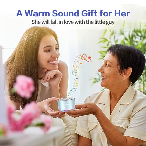 Image of LENRUE Portable Bluetooth Speakers,Wireless Speaker with Clear Sound, Long Playtime, Small Mini Metal Speaker,Christmas Birthday Gifts for Men, Women,Kids(Sky-Blue)