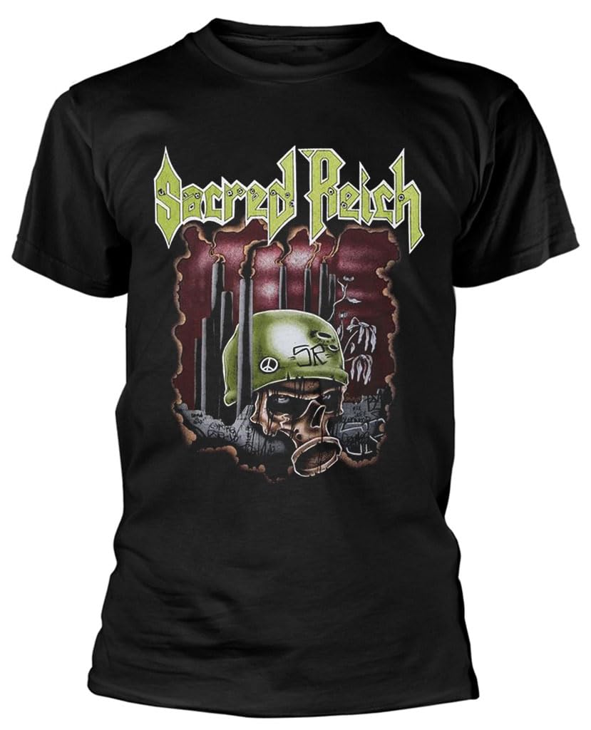 Razamataz Unisex Black Sacred Reich 'Crimes Against Humanity' (Black) T-Shirt (M)