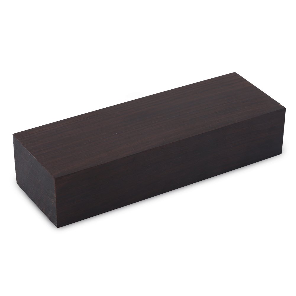 Lot De 2 ébauches De Manche Couteau En Bois D'ébène - 120x40x8 Mm, Brut Pour Bricolage