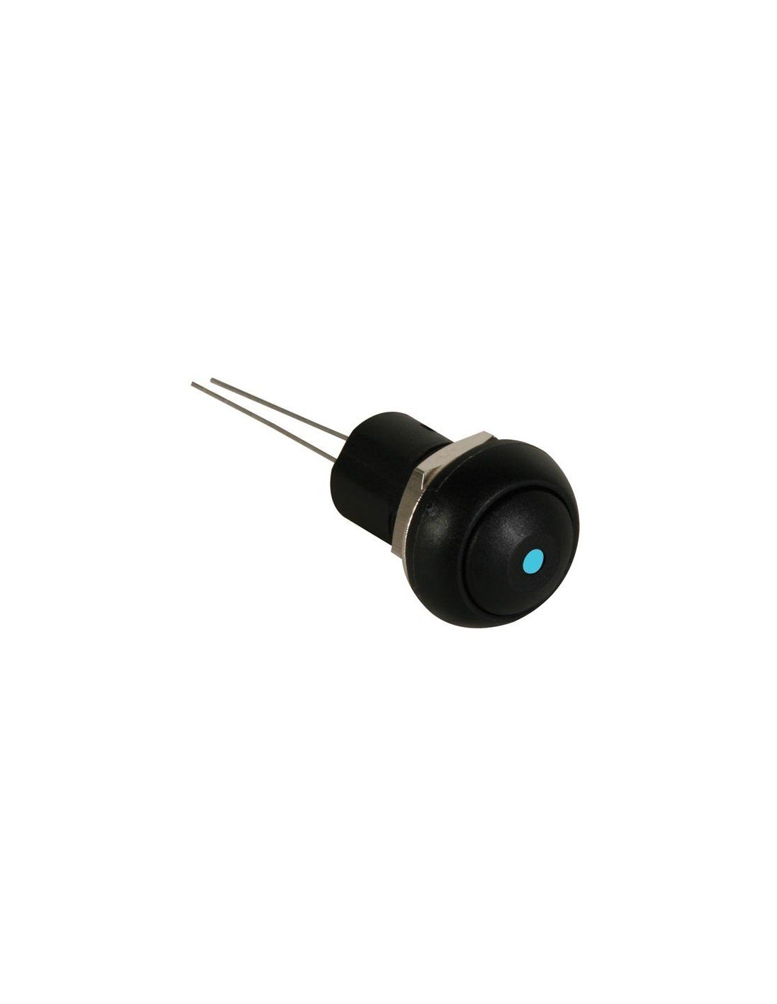 Perel 163289 Mini Push Button with Blue LED for Blinds 1-Pin