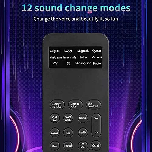 Voice Changer Portatile Con 8 Effetti Sonori E Riverbero, Plug-and-play Per DJ, Karaoke E Registrazioni