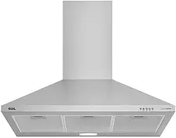 Coifa e Depurador de Parede Piramidal Eos 90cm Cheff Gourmet Inox Eco91ppi 220v