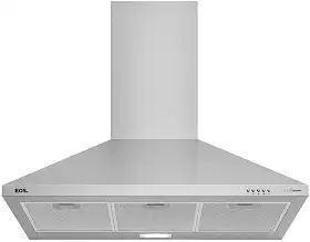 Coifa e Depurador de Parede Piramidal Eos 90cm Cheff Gourmet Inox Eco91ppi 110v