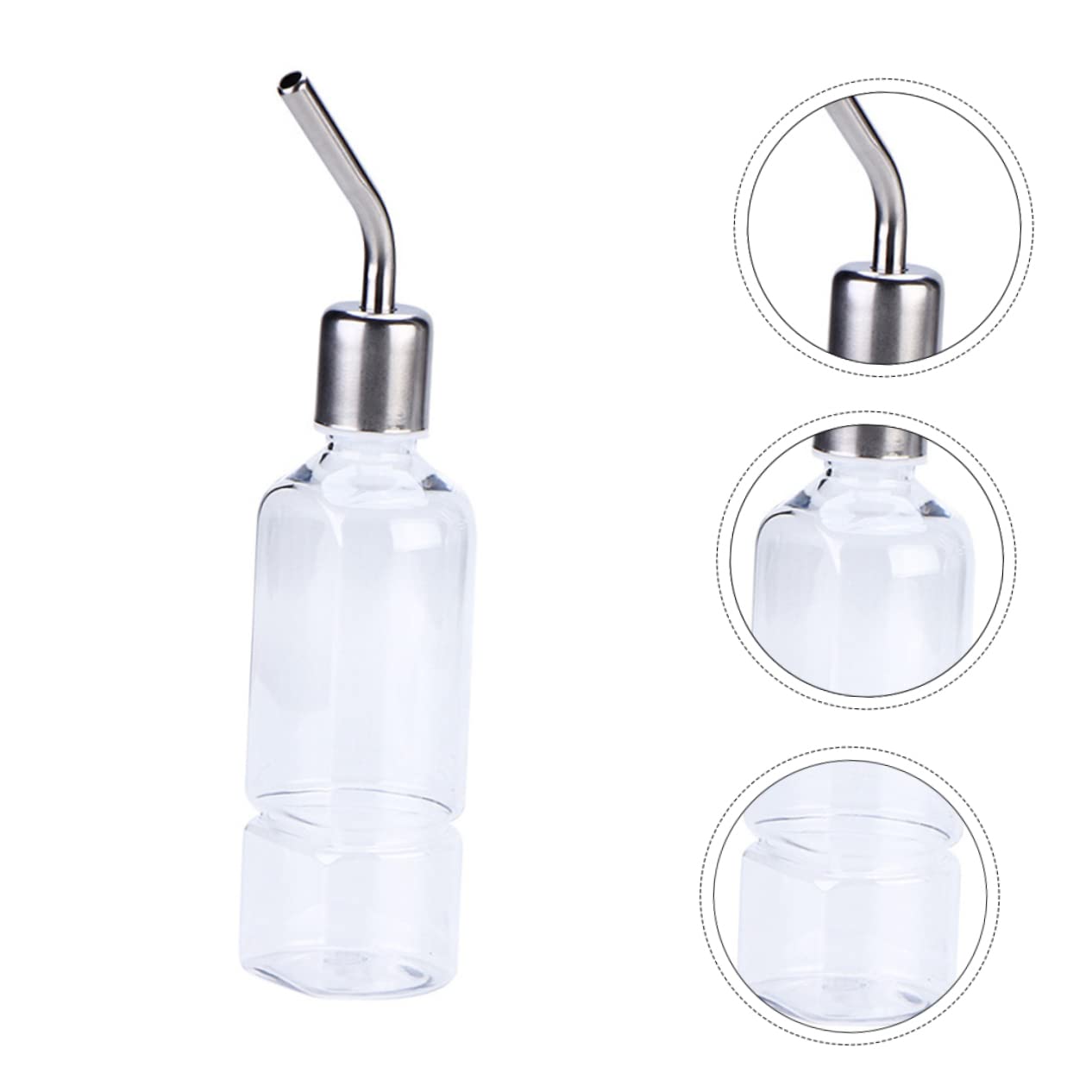 Beaupretty Juego De 3 Botellas De Agua para Hámster Cobaya Y Hurón Fáciles De Instalar Rellenables En Acero Inoxidable (2 Unidades X 3)