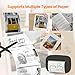 NULLTONEX Label Maker Machine with Tape: Portable Sticker Printer, Support Continuous Label, Sticker Maker Machine with Multiple Templates for Home, Kitchen, School, Office Organization, Black