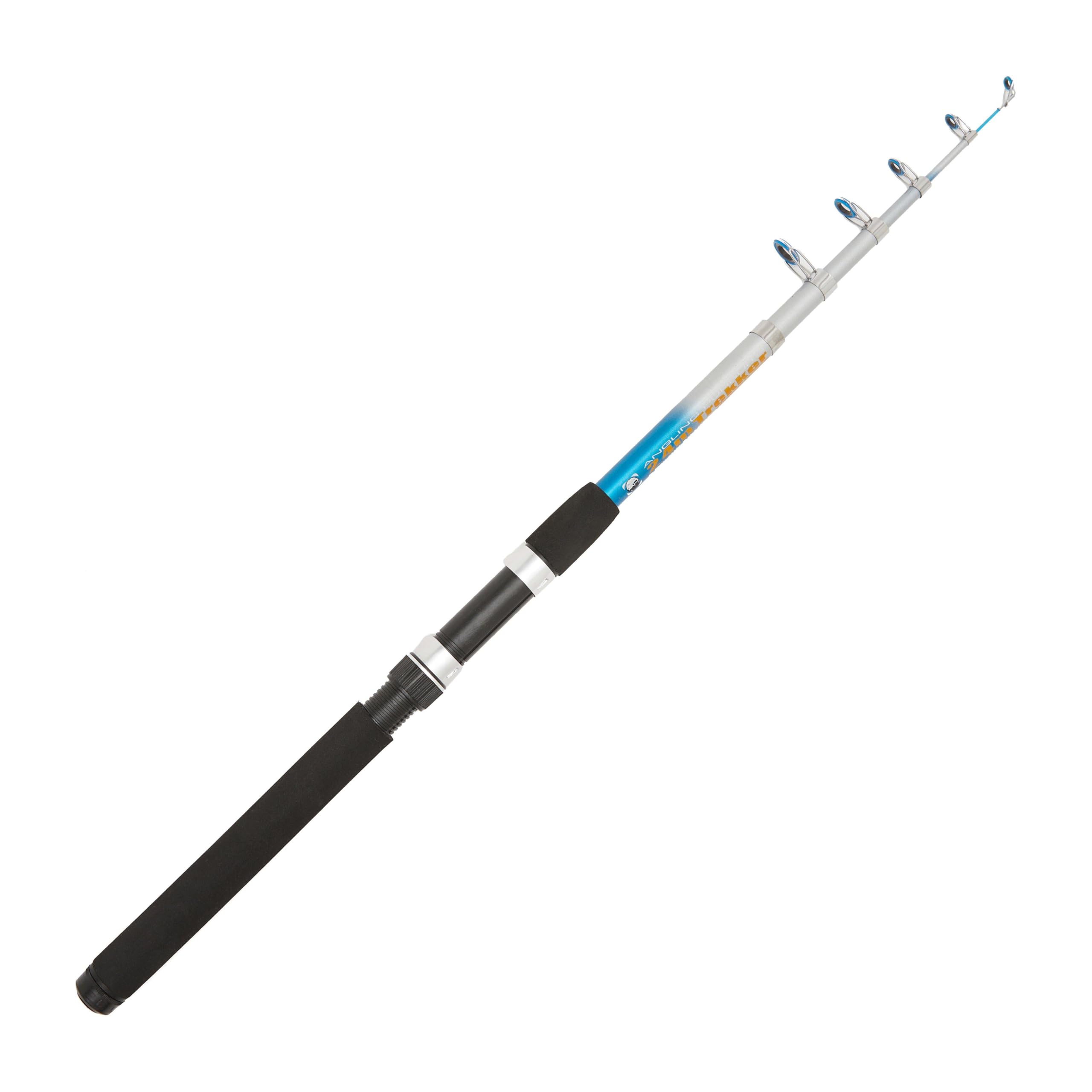 NGT FR-F-TELE-2.4M Trekker - 8ft (2.4m) Telescopic Fishing Rod - Blue/Silver, 8ft/ 2.4m
