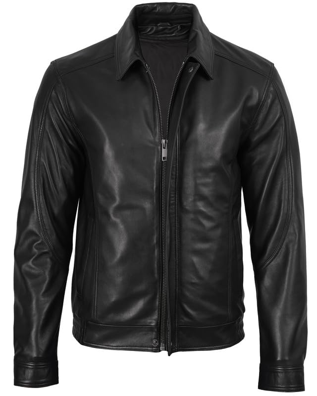 Image of Blingsoul Leather Jacket Men, Black and Brown Leather Jackets For Men