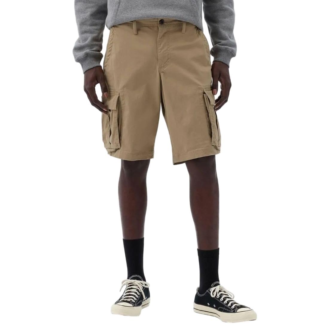 Men Cargo Shorts, Khaki, 28-image-19