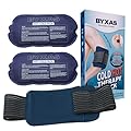BYXAS Reusable Ice Pack Set (3-Piece) – Hot and Cold Therapy Gel Wrap for Injury Recovery, Joint and Muscle Pain Relief, Ideal for Rotator Cuff, Knees, Back, and More.