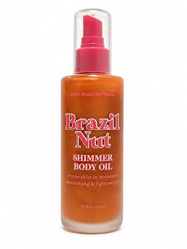 Body Prescriptions Brazil Nut Body Oil Moisture Skin Nourishing & Lightweight 3.71 fl oz (Brazil Nut Shimmer Body Oil) - Brazil Nut Shimmer Body Oil