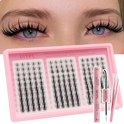 UIYPL Lash Clusters Kit-Cluster Eyelash Extensions. Eyelash Extension Kit. Volume Lash Clusters. Pro...