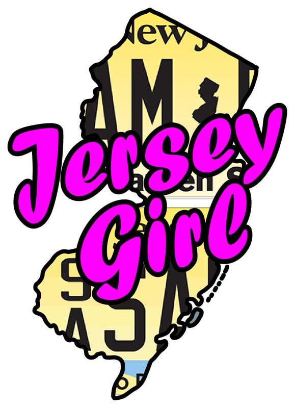 希少！音良！ Plusd 手書きロゴ！Jersey Girl Amazon.com: Jersey Girl | New Jersey | State Shape |Great Gift