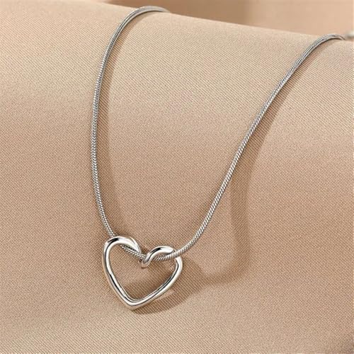 Collar de corazón el regalo ideal para cumpleaños de niñas gargantilla larga de moda 7