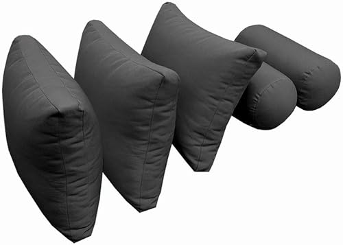 Miniatura 3 de *Cover ONLY*-Style 3 Outdoor Daybed Mattress Bolster Back Pillow Slipcovers Knife Edge Crib-AD003